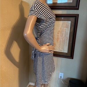 J Crew Re-Imagined Women’s Striped Summer T-shirt Dress sz M